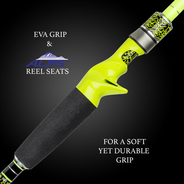 PHENOM Heavy Casting Combo Phenom 7'3 MH with a Phenom Reel