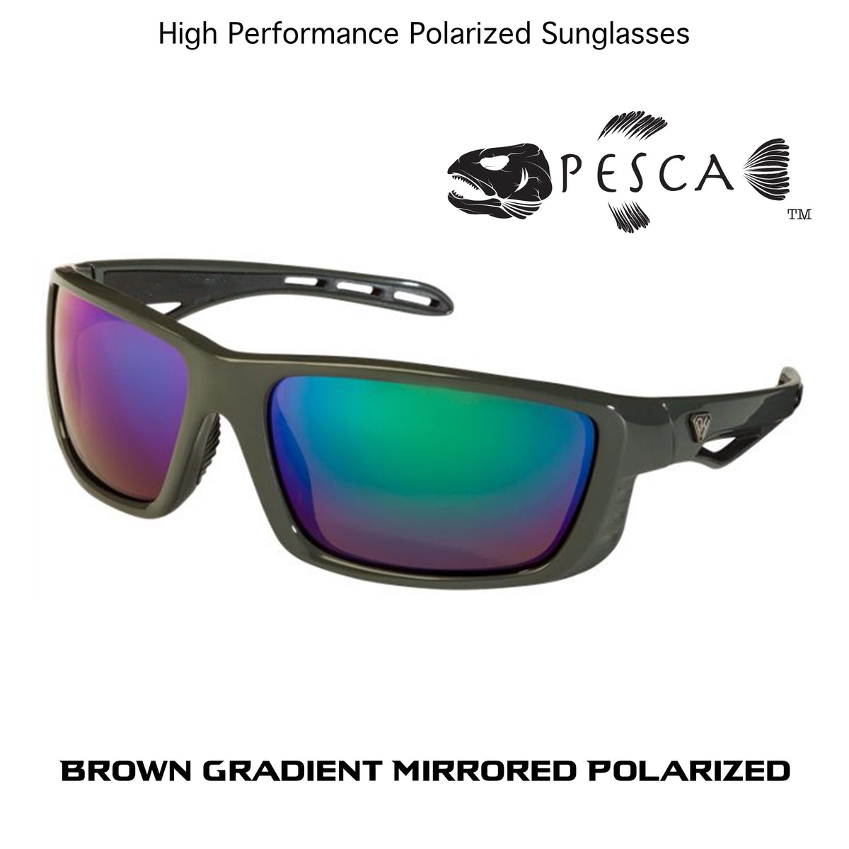 Solar Bat PHRCGM Rick Clunn SG5 Mirror Polarized Sunglasses