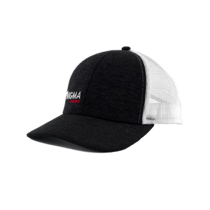 Enigma Gray and Red Snapback Hat
