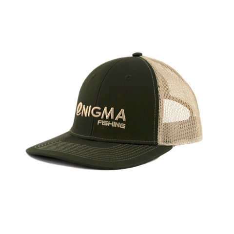 Enigma Tan and Green Snapback Hat